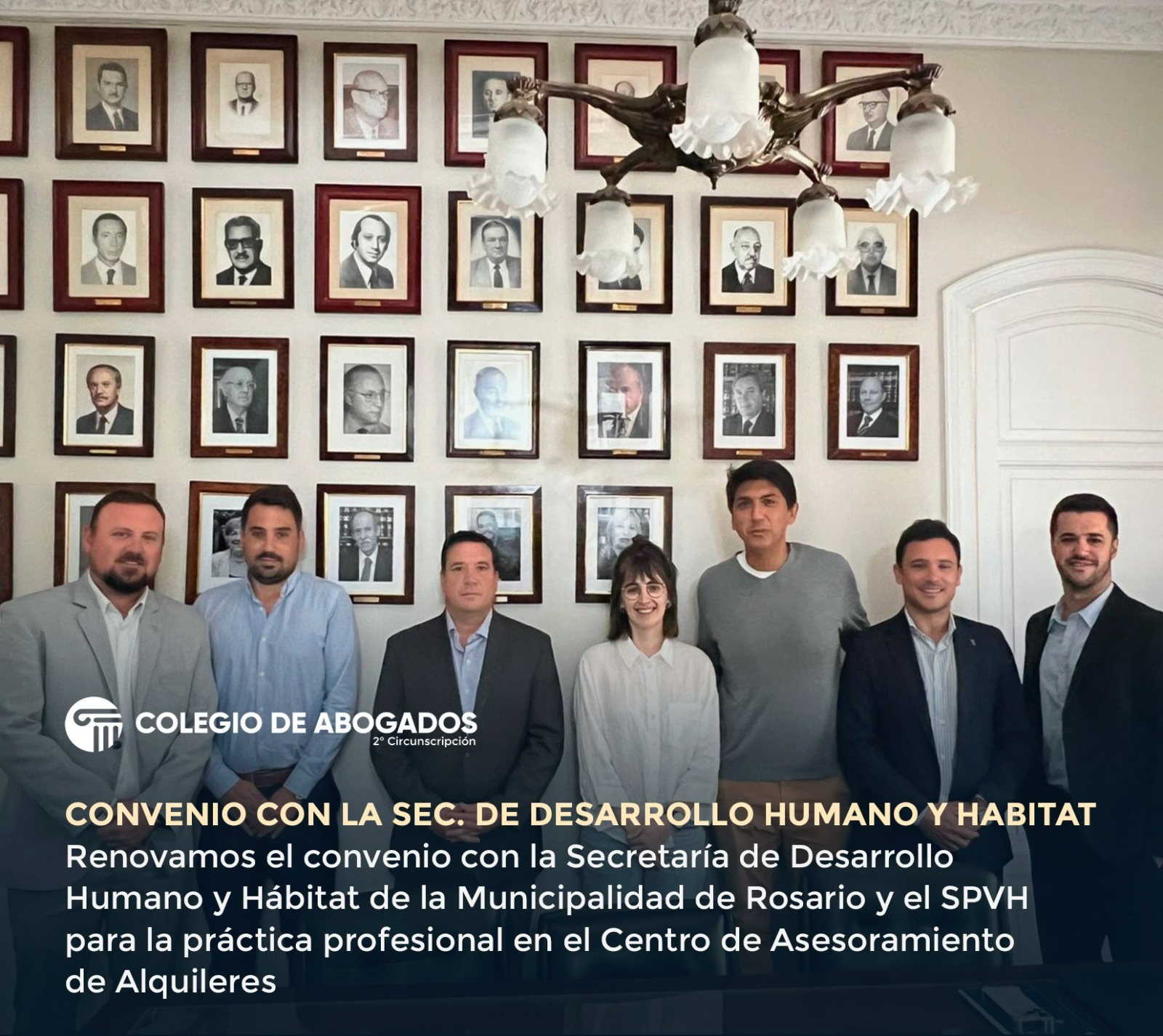 Renovamos el convenio con la Secretaría de Desarrollo Humano y Hábitat de la Municipalidad de Rosario y el SPVH para la práctica profesional en el Centro de Asesoramiento de Alquileres 